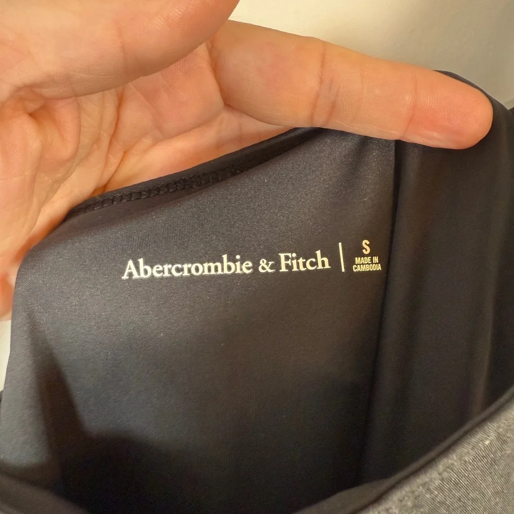 Abercrombie & Fitch Traveler Tennis Mini Dress Small Black One Shoulder Sporty‎